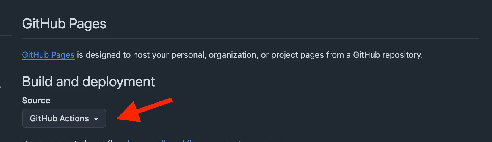 GitHub Actions Settings
